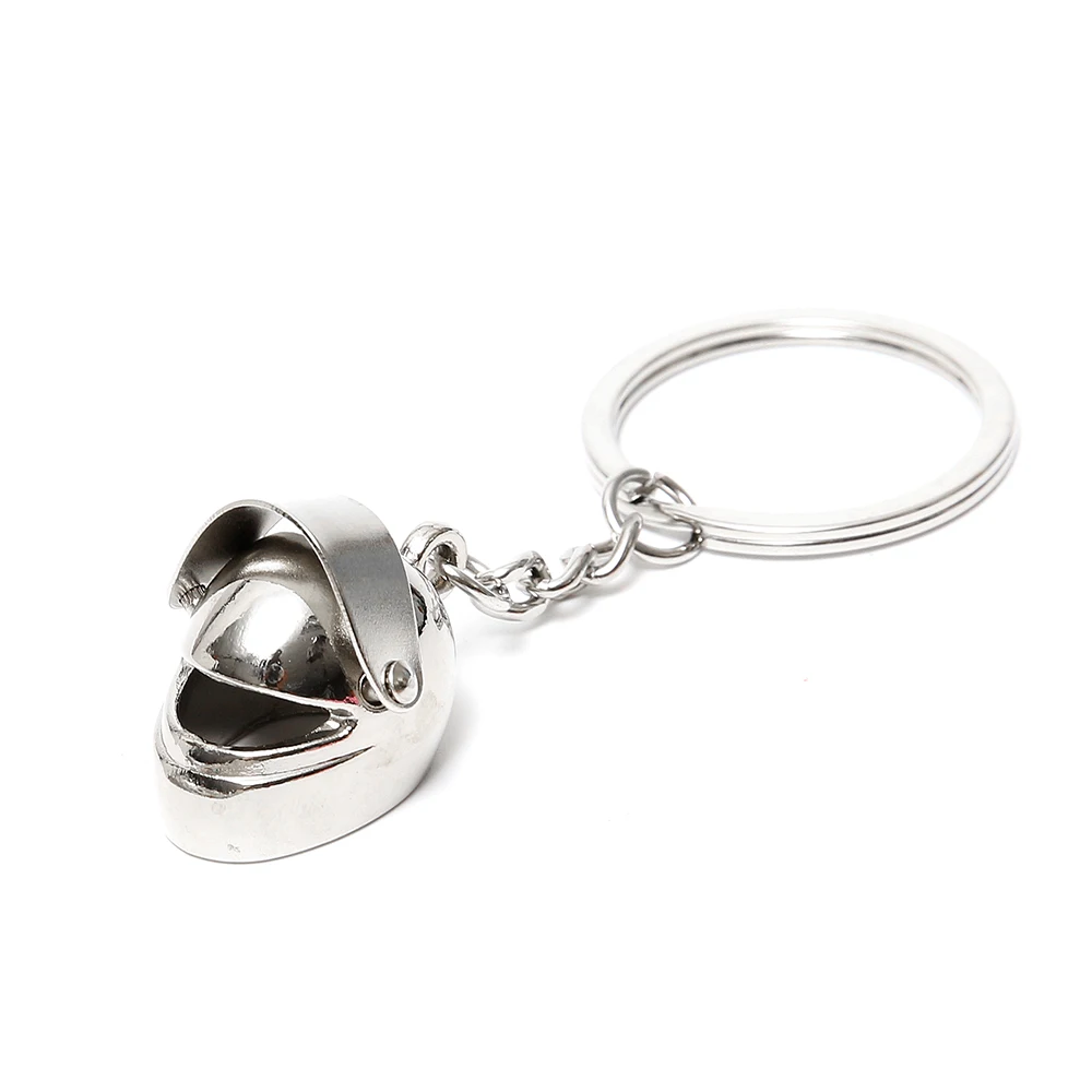 

Silver Ring Keychain Keyring 3D Car Motorcycle Bicycle Helmet Auto Key Chain