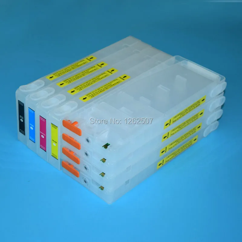 

T6128 T6122-T6124 Empty Refillable Ink Cartridge With Chip and Resetter For Epson stylus pro 7450 9450 Printers