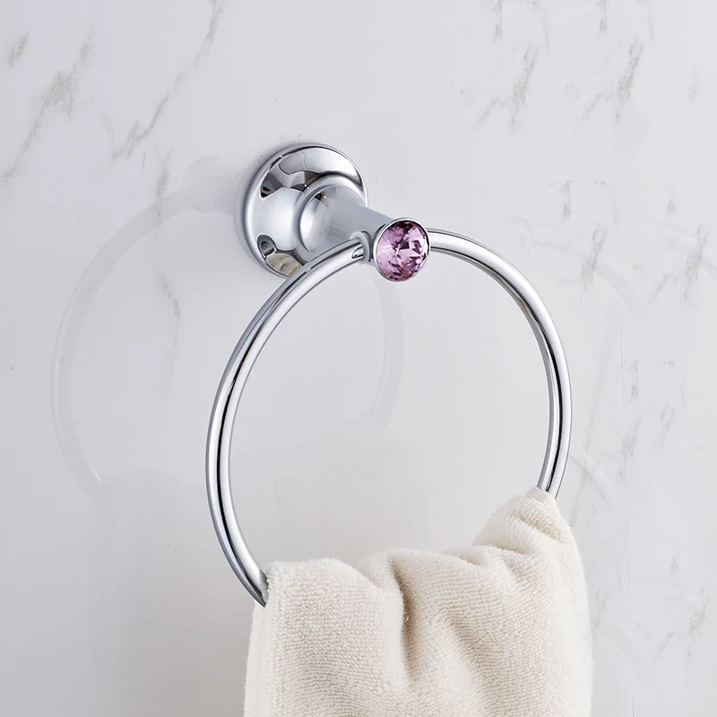 

Towel Ring Solid SS Chrome Finished Bathroom