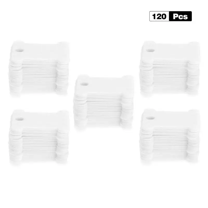 

120pcs Thread Bobbin Storage Holders Embroidery Floss Craft Cross Stitch Thread Bobbin Storage Holder Sewing Thread Board Card