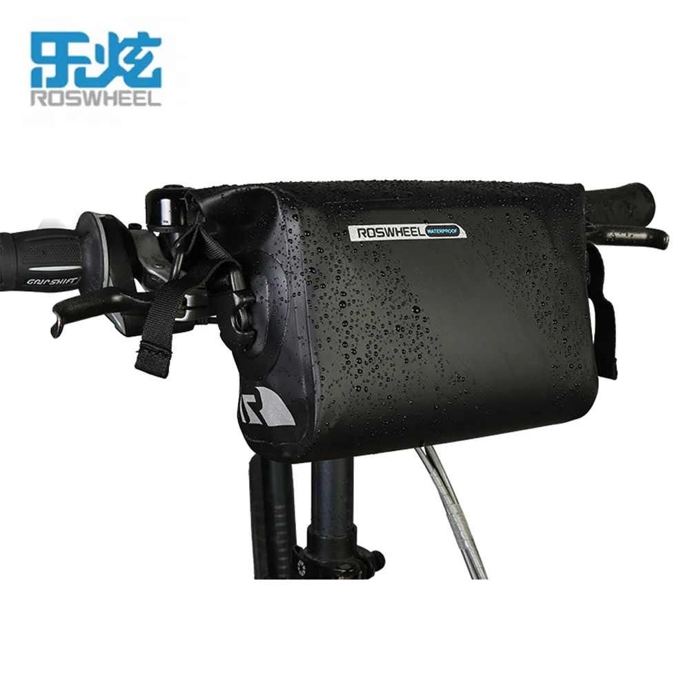 

ROSWHEEL Full Waterproof Bicycle Handlebar Front Bag