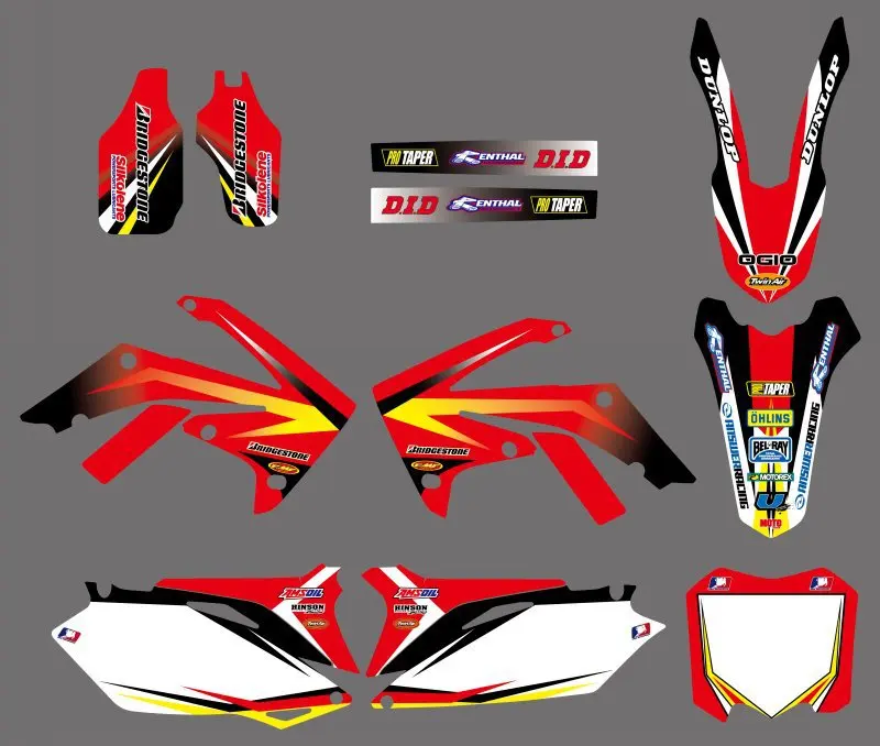 

GRAPHICS & BACKGROUNDS DECAL STICKERS Kits for Honda CRF250R CRF250 2010-2013 & CRF450R CRF450 2009 -2012 CRF 250 250R 450 450R