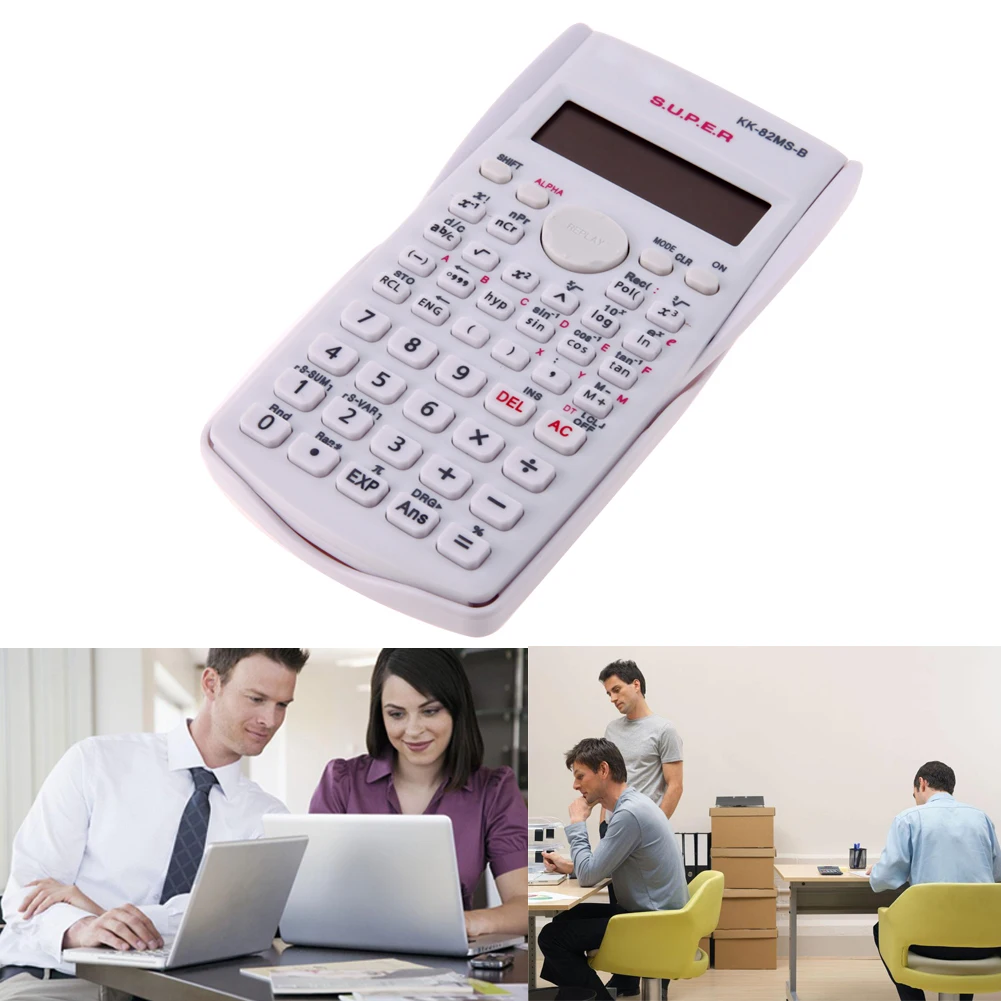 82 مللي ثانية المحمولة متعددة الوظائف حاسبة ل تدريس الرياضيات LCD عرض وظائف متقدمة حاسبة
