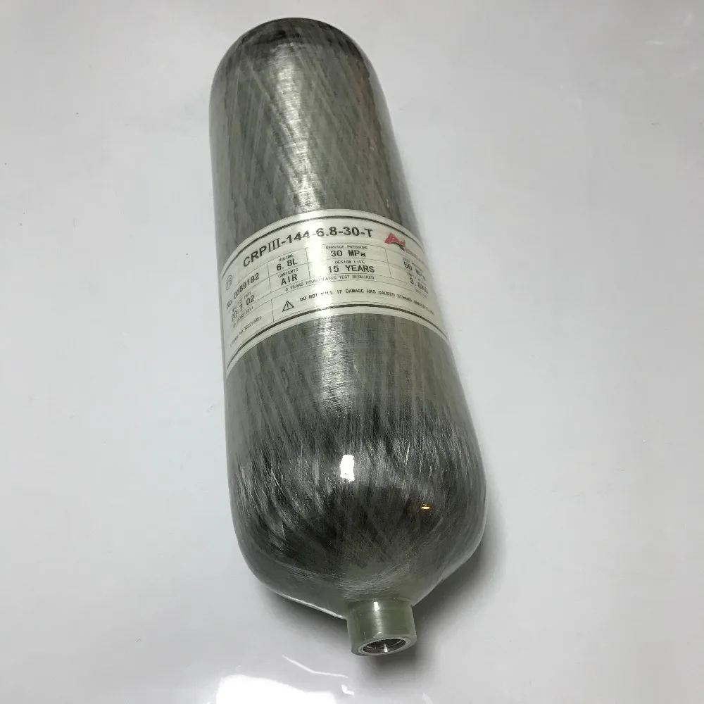 

AC168 Hot Scuba Tank Carbon Fiber 6.8L 300bar 4500psi For Compressed Air Gun To Hunt Airsoft Air Guns Drop Shipping Acecare