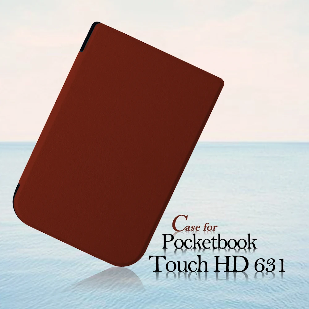Cover Case For 2016 Pocketbook Touch HD 631 6 Inch Ereader PU Leather Case Screen Protector