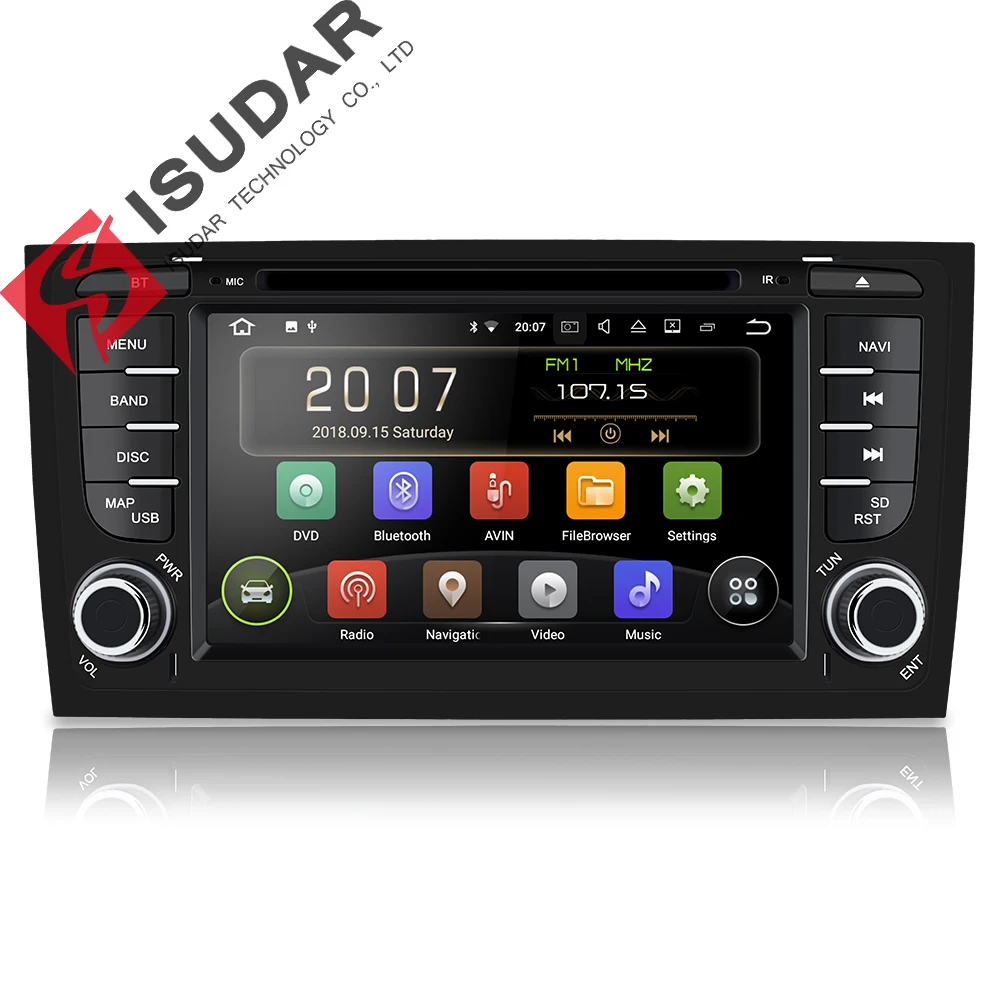 Isudar 2 Din Авто Радио Android 9 для Audi/A6/S6/RS6 CANBUS 4 ядра Оперативная память 2G Автомобильный