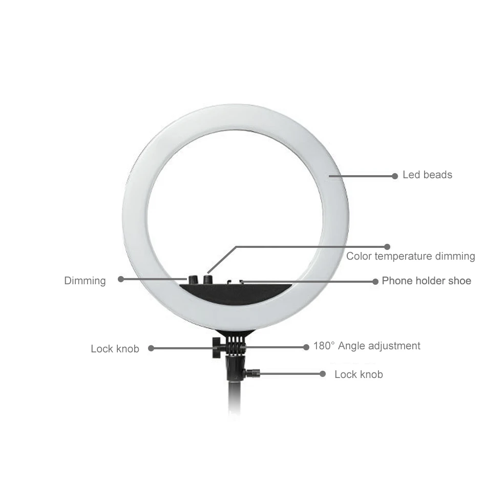 14-40W-3200-5500K-Stepless-Dimming-LED-Ring-Light-Bluetooth-Remote-Carry-Bag-For-Photo-Studio(2)
