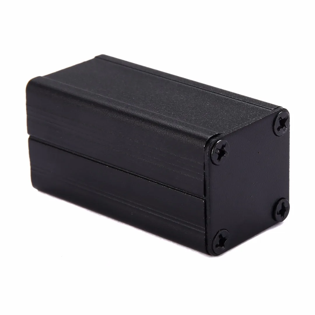 Black DIY PCB Instrument Electronic Project Box Extruded Aluminum Enclosure Case 50*25*25mm For Holding Circuit Board