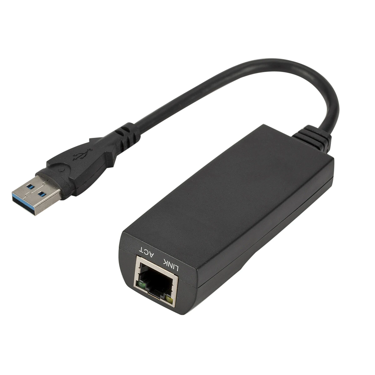 Черный USB 3,0 к Gigabit Ethernet RJ45 LAN (10/100/1000) Мбит/с сетевой адаптер для ПК K аксессуар для лэптопа