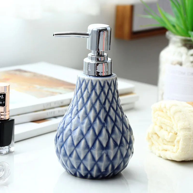 Креативный пресс типа керамическая бутыль шампунь и шампунь в отеле Ванная комната Кухня эмульсия Туалет жидкость для мытья рук Бутылка - Цвет: c