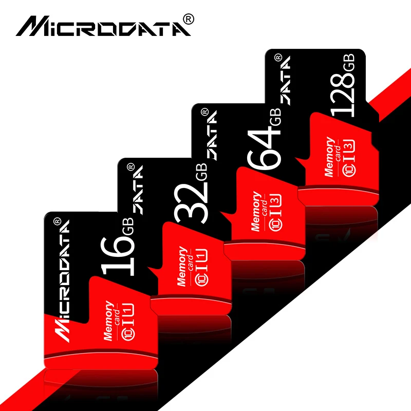 Карта Micro SD, 32 ГБ, 64 ГБ, 16 ГБ, 128 ГБ, класс 10, карта памяти Microsd, TF карта, флеш-накопитель, диск памяти для смартфона/камеры