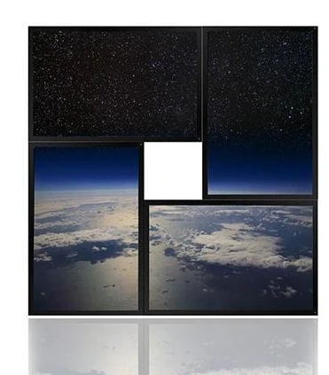 1 х 6 шт. 55 дюймов ЖК-дисплей экран неправильной формы мозаика led ультра-тонкая рамка HD видео стены контроллер для ЖК-дисплей ТВ дисплей компьютера