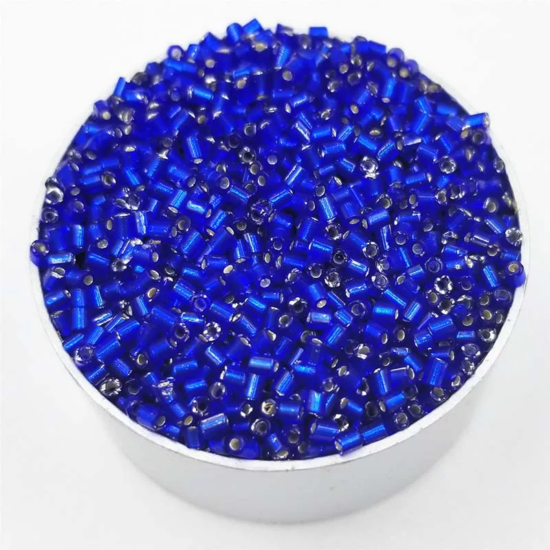 1000 шт 2 мм для изготовления ювелирных изделий высокого качества DIY бусины цилиндрические стеклянные бусины новые аксессуары для ожерелья и браслетов - Цвет: Dark Blue