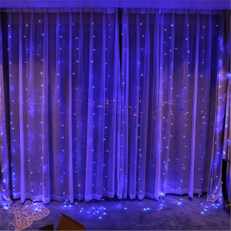 LED Icicle String Lights 3*3M 300LEDs Christmas Fairy Lights new year xmas Home For Wedding/Party/Curtain/Garden Decoration LED Icicle String Lights 3*3M 300LEDs Christmas Fairy Lights new year xmas Home For Wedding/Party/Curtain/Garden Decoration