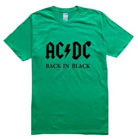 Дизайн, AC DC Bell, мужские футболки с черепом и цепочкой, acdc bell, I Got My Bell goning Take Ya To Hell, Повседневная брендовая 3D Мужская футболка - Цвет: greenblack