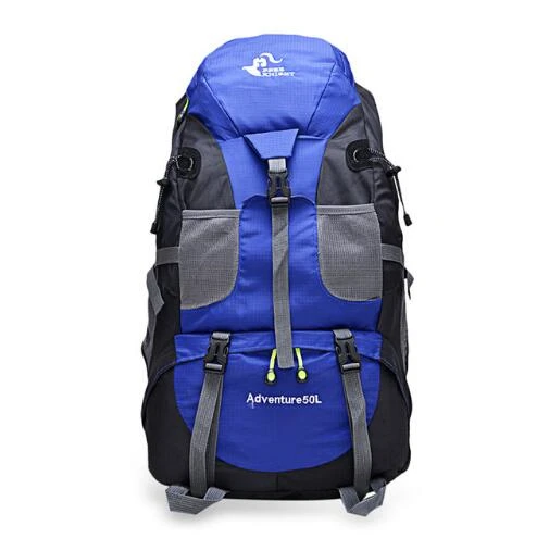 50L& 60L Открытый Рюкзак Кемпинг альпинистская сумка водонепроницаемый альпинистские походные рюкзаки Molle спортивная сумка рюкзак для альпинизма - Цвет: 50L Blue