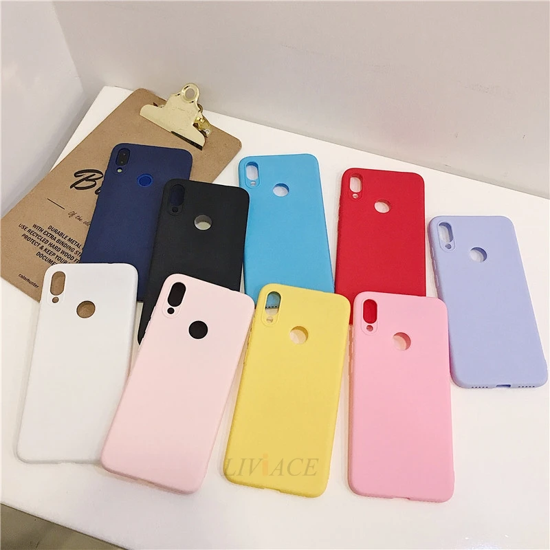 Матовый Силиконовый чехол для телефона huawei honor play 8x max 8A 8C view 20 v20 8 9 10 lite 7x7 s 7a 7c pro v10 карамельный цвет