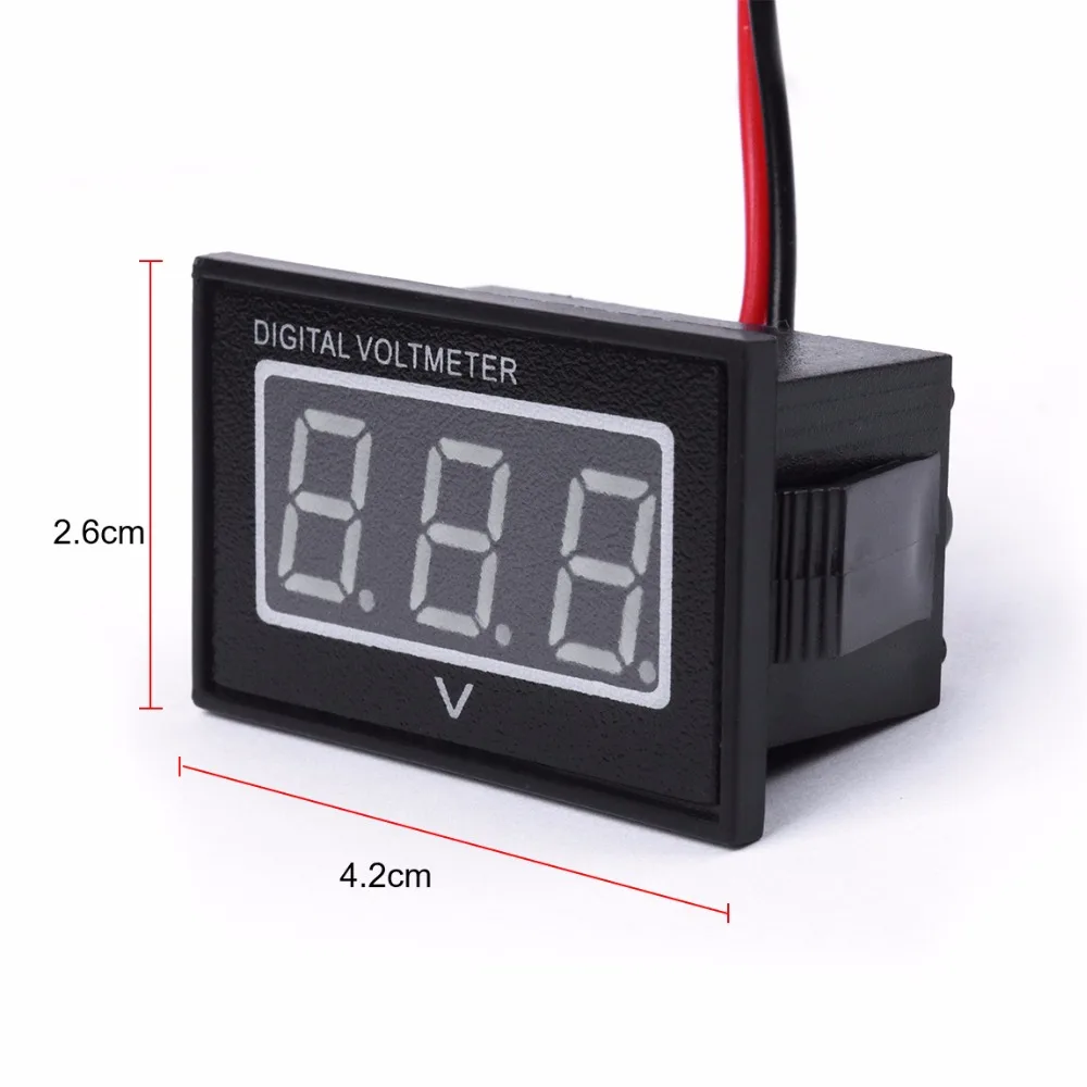 1PC DC15120V Digital Voltage Meter Battery Gauge Motor Car Blue LED
