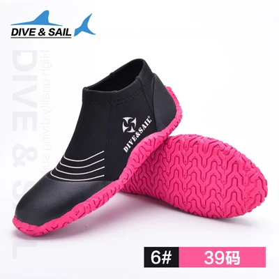 1 пара, новые полуботинки 3 мм нескользящая обувь для серфинга, пляжа, дайвинга, подводного плавания и плавания Брендовая обувь для дайвинга и плавания - Цвет: red D Size 6