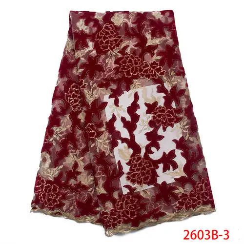 

New Design Velvet Lace Embroidered Velvet Fabric Lace For Wedding Dresses African Tulle Lace Fabrics 2019