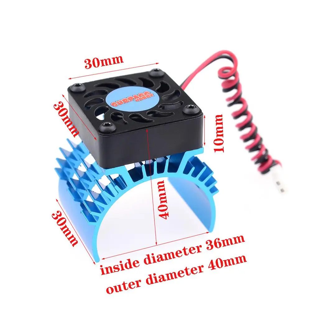 Превзойти хобби, Радиоуправляемый радиатора для 540/550/3650/3660/3670/3674 радиатор двигателя с черным вентилятор охлаждения для 1/10 RC HSP HPI тамийа FS