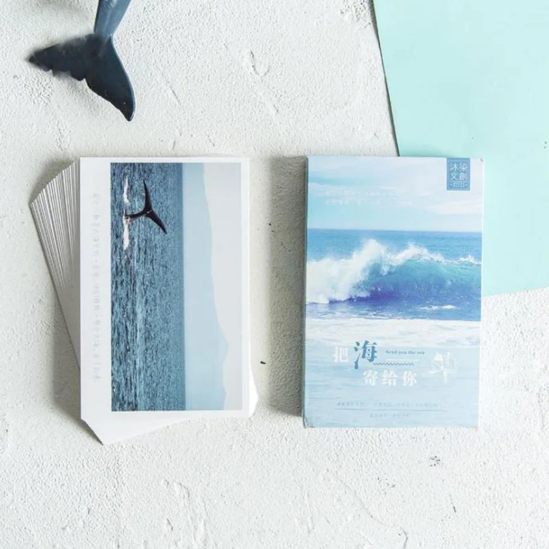 

30Sheets/Pack Creative Blue Sea Ocean Postcard/Greeting Card/Wish Card/Christmas and New Year Gifts