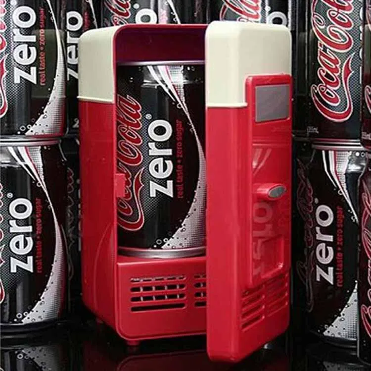 

Protable Mini USB Refrigerator Fridge Beverage Drink Cans Cooler and Warmer For Home Office Car