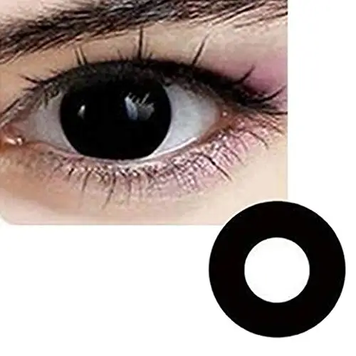 Women Multi-Color Fashion Cute Colored Contact Lenses Cosplay Eyes Charm and Attractive Cosmetic Makeup Eye Shadow for Halloween