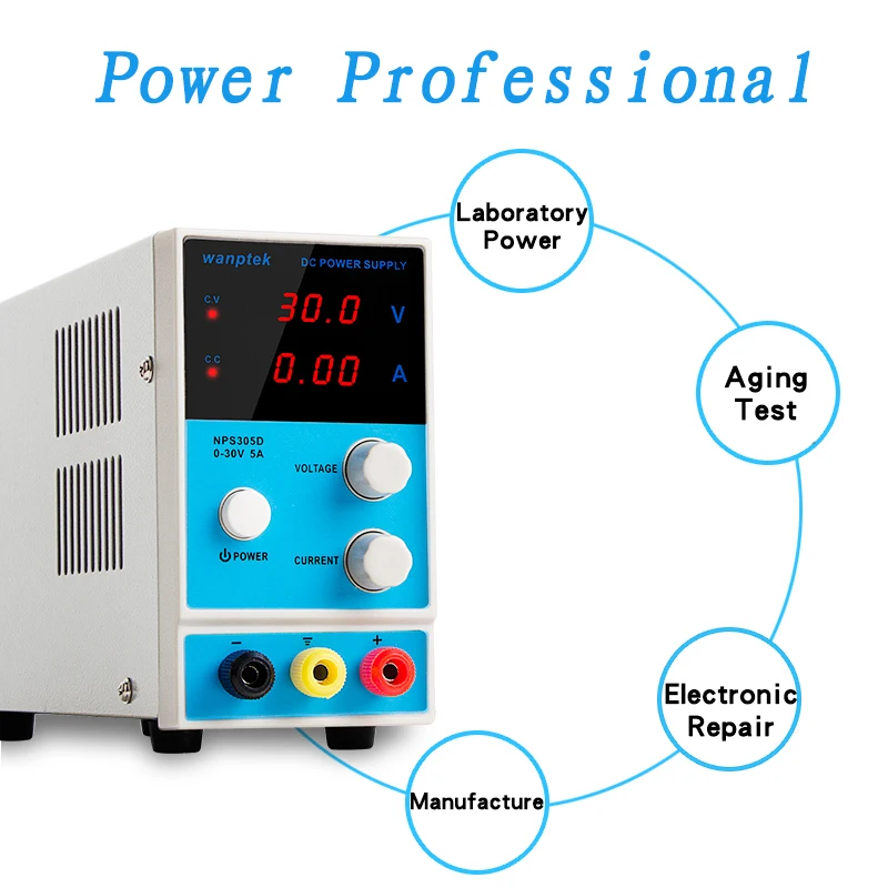 

Guce Adjustable Bench DC Power Supply 30V 10A 30V 6A 60V 5A 100V 3A Single phase Switching Power Supplies Voltage Regulator