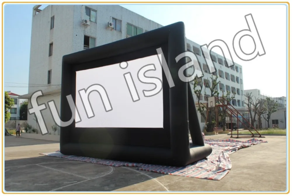 

Free shipping 5x4.5m inflatable screen/ movie screen/ advertising screen
