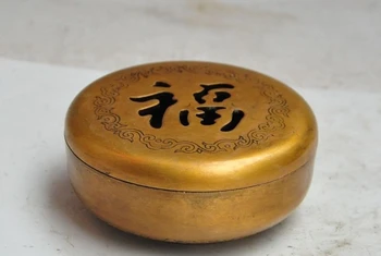 

china buddhism pure bronze fu lucky auspicious statue incense burner Censer