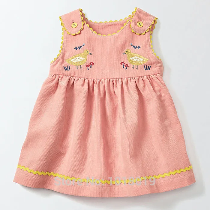 

New 2018 Brand Quality Corduroy Cotton Baby Girls Dress Long Sleeve Children Clothing Baby Girl Clothes Bebe Kids Sundress Girls