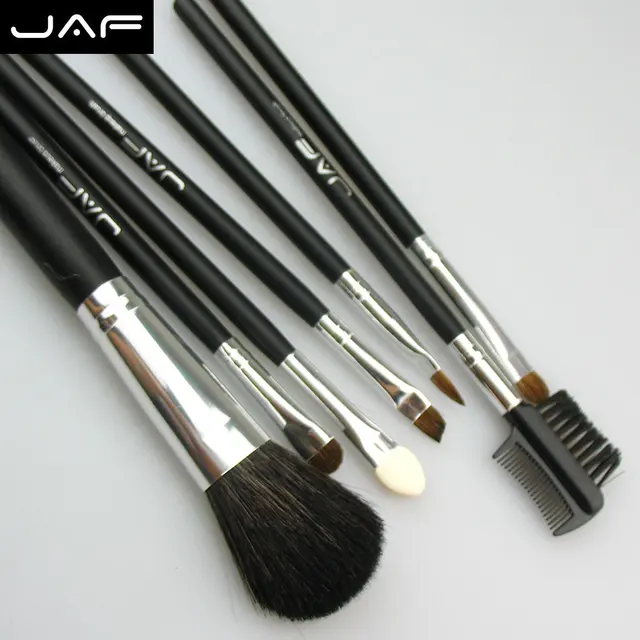 online shop retail jaf 7 pcs studio makeup brushes goat pony horse