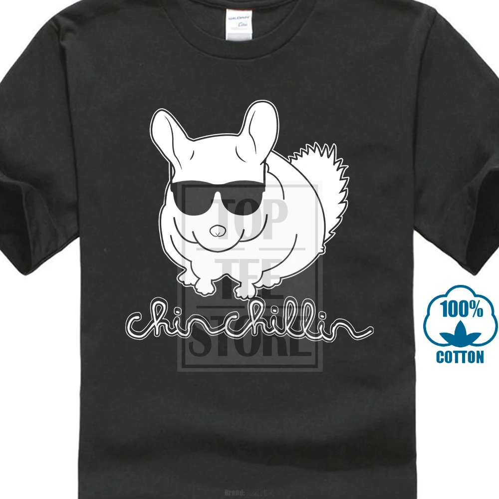 Chinchillin Chinchilla Sunglasses Chill Funny Mens T Shirt |