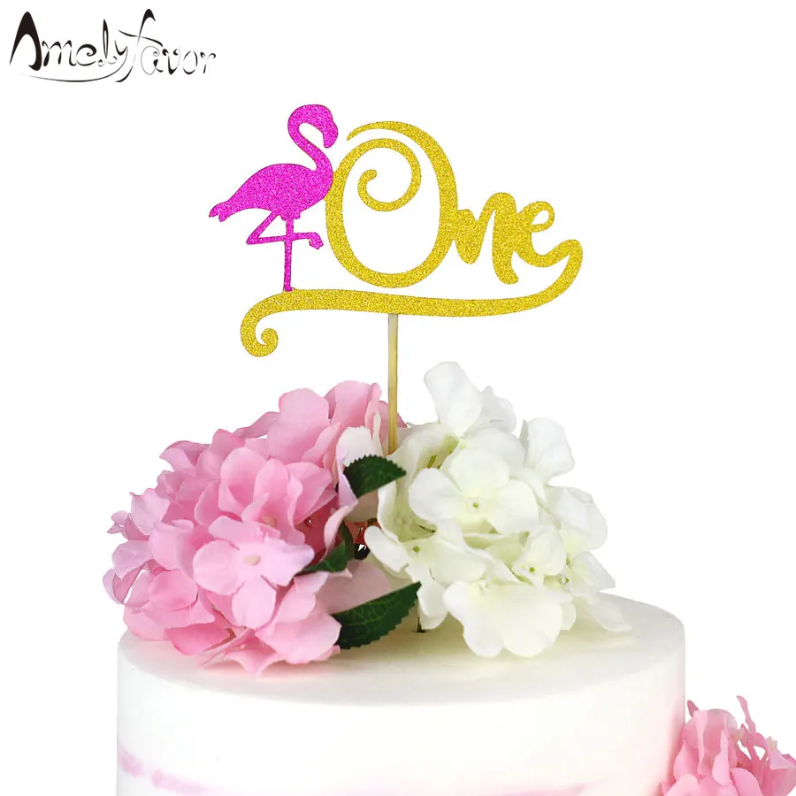 Flamingo Una Torta Topper Cerchiamo Di Flamingly Primo Flamingo Torta Di Compleanno Topper Decorazioni Festa A Tema Tropicale Flamingo Topper