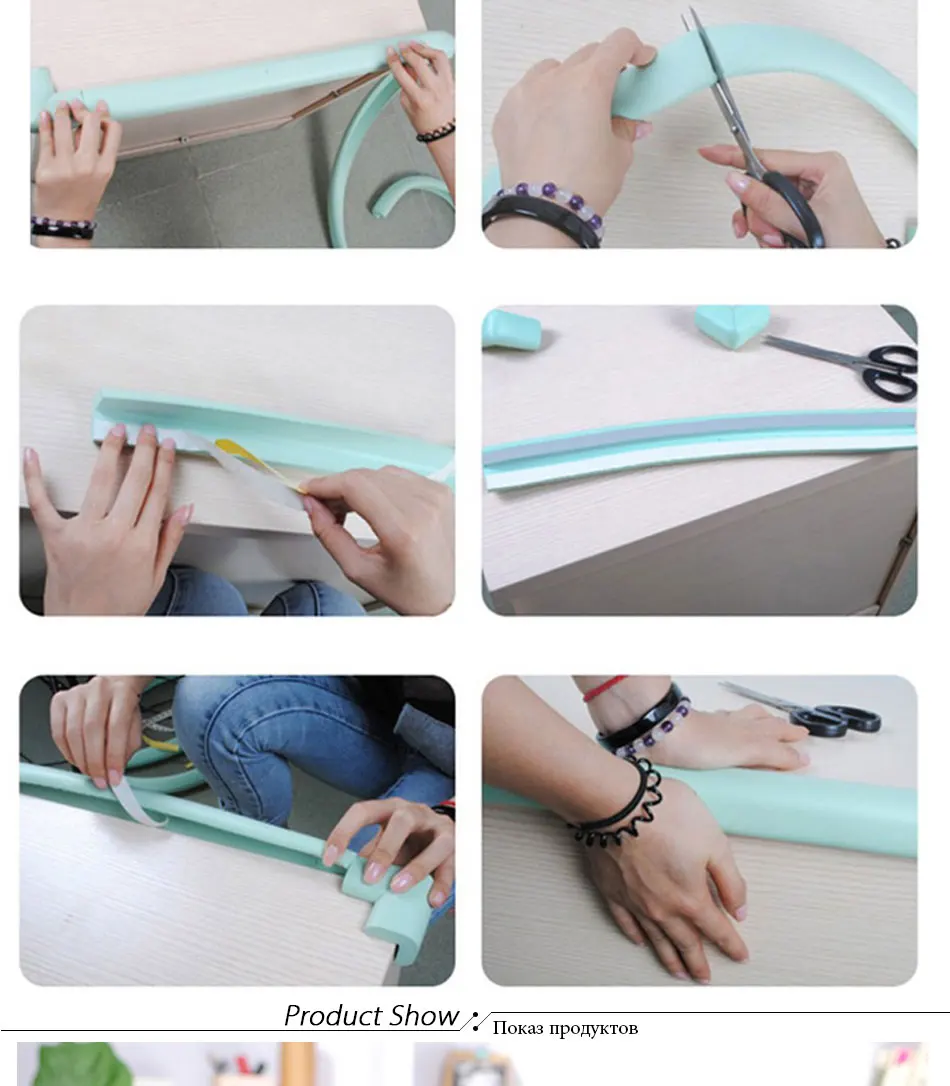 4pcs/lot 5.5x5.5cm Soft Table Desk Corner Protector Baby Safety Edge Corner Guards for Children Infant Protect Tape Cushion