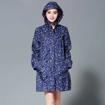 

long raincoat women poncho waterproof Female Rain Wear Outdoors Rain coat Ponchos capa de chuva chubasqueros mujer Little Star