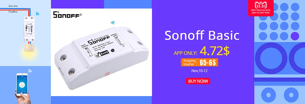 SONOFF RF мост Wifi 433 МГц беспроводной пульт дистанционного управления Умный интеллектуальный домашний Модуль Автоматизации Alexa и Google Assistant