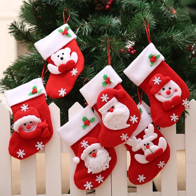 christmas candy bag stockings socks mini candy bags santa claus gift bag xmas tree christmas decorations - Christmas Candy Bags christmas candy bag stockings socks mini candy bags santa claus gift bag xmas tree christmas decorations - Christmas Candy Bags