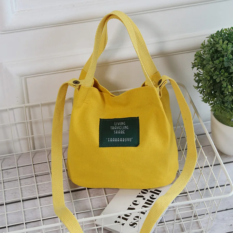 

Fashion Korean version of the simple wild bag canvas bag Harajuku handbags Japanese literary shoulder bag shopping handbag