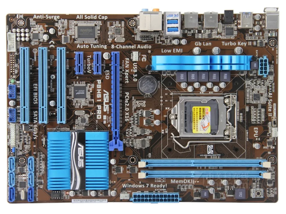 

original motherboard for ASUS P8H61 PRO LGA 1155 DDR3 USB2.0 USB3.0 16GB H61 Desktop motherboard Free shipping