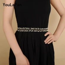 YouLaPan SH47-G свадебный пояс свадебные ленты с кристаллами Свадебные пояса тонкие ремни для платья Свадебные Пояс лоза свадебные аксессуары