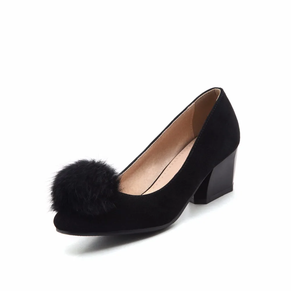 

New Hot Sale Big and Small Size 31-47 Spring Autumn Women's Pumps Square toe Women Shoes High Heels Wedding Party shoes 503