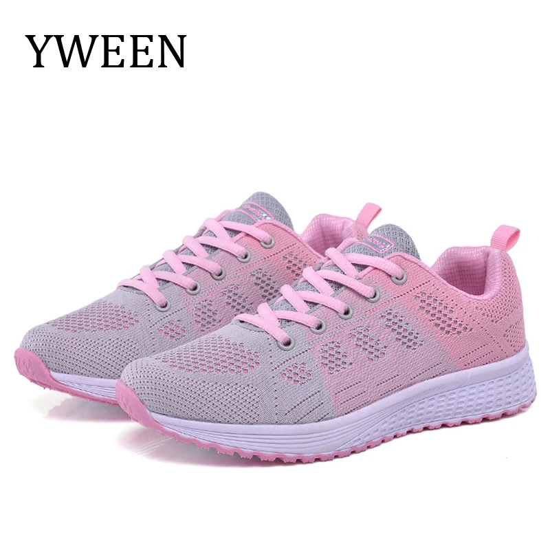 

Spring New Women casual shoes fashion breathable Walking Shoes Female mesh lace up flat shoes women Comfortable tenis sneakers