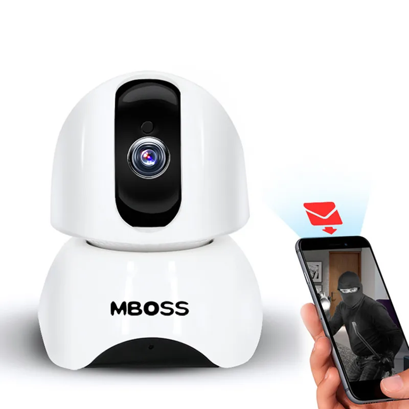 

MBOSS 720P Wireless IP Camera Home Security IP Camera Surveillance Baby Monitor Night Vision Electronic Babysitter