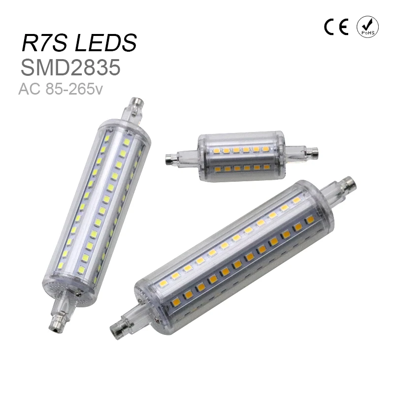

R7S Led Lamp SMD2835 Corn Bulb 118mm 5W 220V Light AC85-265V 10W 135mm Replace 78mm Tube 189mm Floodlight High lumen No Flicker