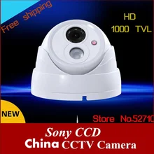 Бесплатная доставка 2016 НОВЫЙ HD 1000 ТВЛ Камеры ВИДЕОНАБЛЮДЕНИЯ Крытый SONY CCD Камеры Наблюдения с Ночного Видения Высокого Качества