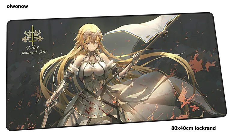 Fate Apocrypha mouse pad 80x40cm High quality mousepads best gaming mousepad gamer big personalized mouse pads keyboard pc pad