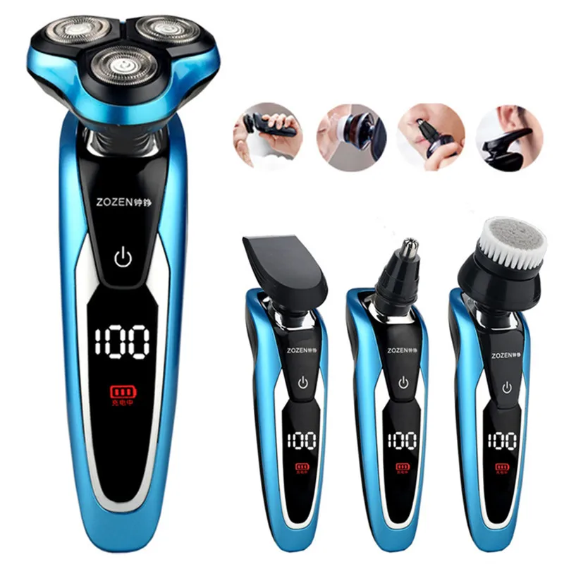 Men Electric Shaver Rechargeable Electric Shaving Machine Cleaning