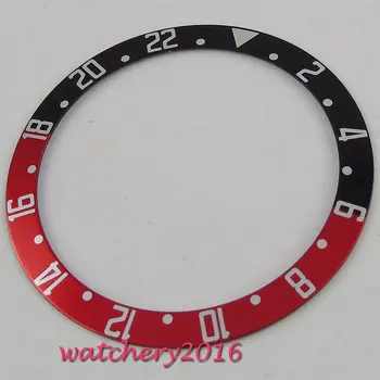 

39.5mm Black & Red Titanium Bezel insert for 41mm submariner Automatic movement men's watch